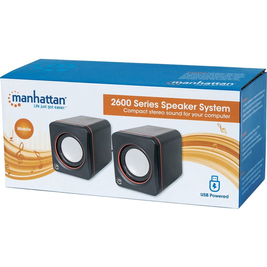 Manhattan Speaker System - 6 W RMS - Black