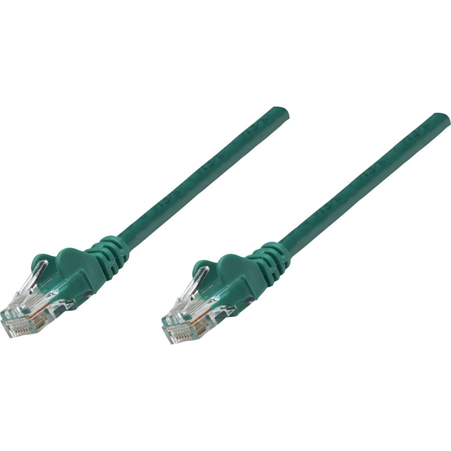 Intellinet Network Solutions Cat5e UTP Network Patch Cable, 14 ft (5.0 m), Green