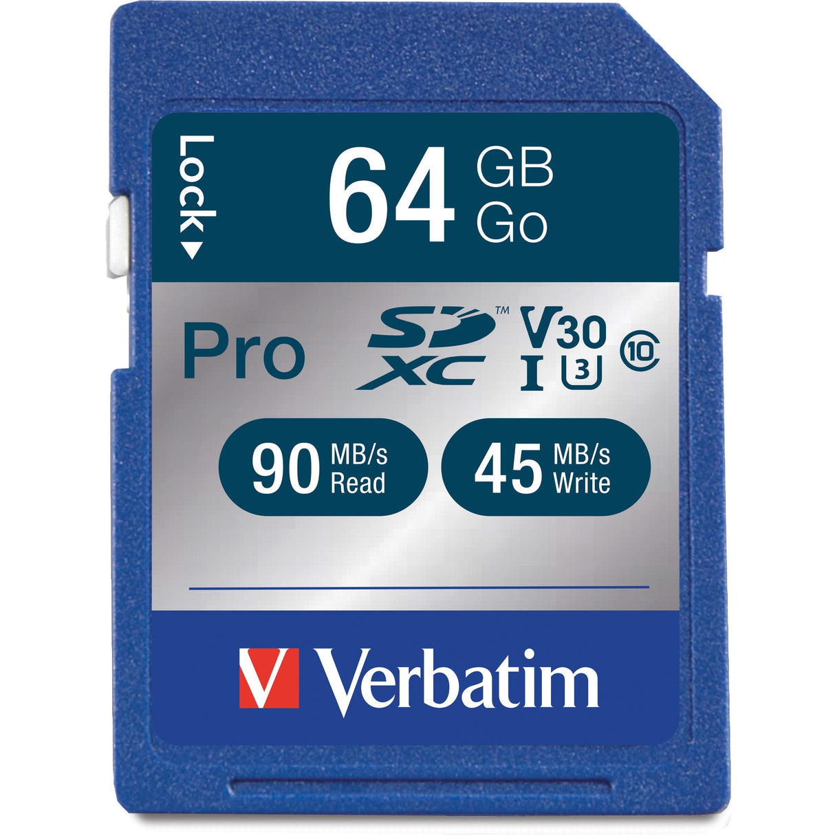 Verbatim 64GB Pro 600X SDXC Memory Card, UHS-1 Class 10