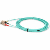 AddOn 2m LC (Male) to SC (Male) Aqua OM4 Duplex Fiber LSZH Patch Cable