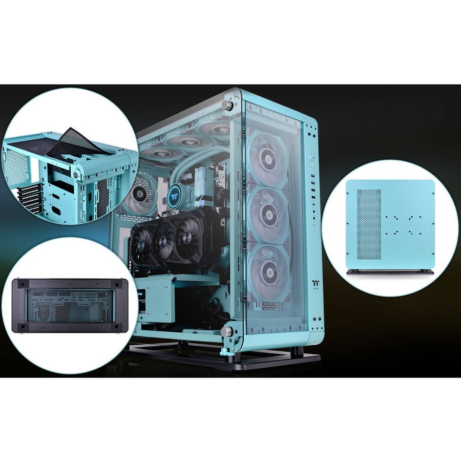 Thermaltake Core P6 Tempered Glass Turquoise Mid Tower Chassis