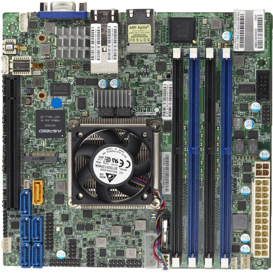 Supermicro X10SDV-8C-TLN4F Server Motherboard - Intel Chipset - Socket BGA-1667 - Mini ITX