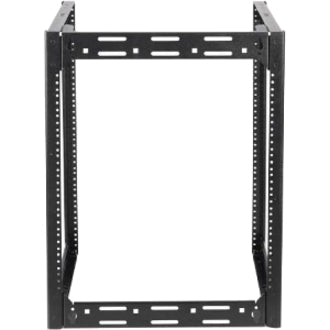 Sanus Component Series AV Rack - 15RU Open Frame Network Rack - 26in Height - Black