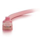 C2G 12ft Cat6a Snagless Unshielded (UTP) Network Patch Ethernet Cable-Pink