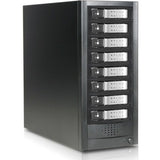 RAIDage JAGE9BT8HDSL-DE Drive Enclosure 12Gb/s SAS, SATA/600 - Mini-SAS HD Host Interface Tower - Black, Silver