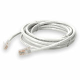 AddOn 10ft RJ-45 (Male) to RJ-45 (Male) White Cat6 UTP PVC Copper Patch Cable