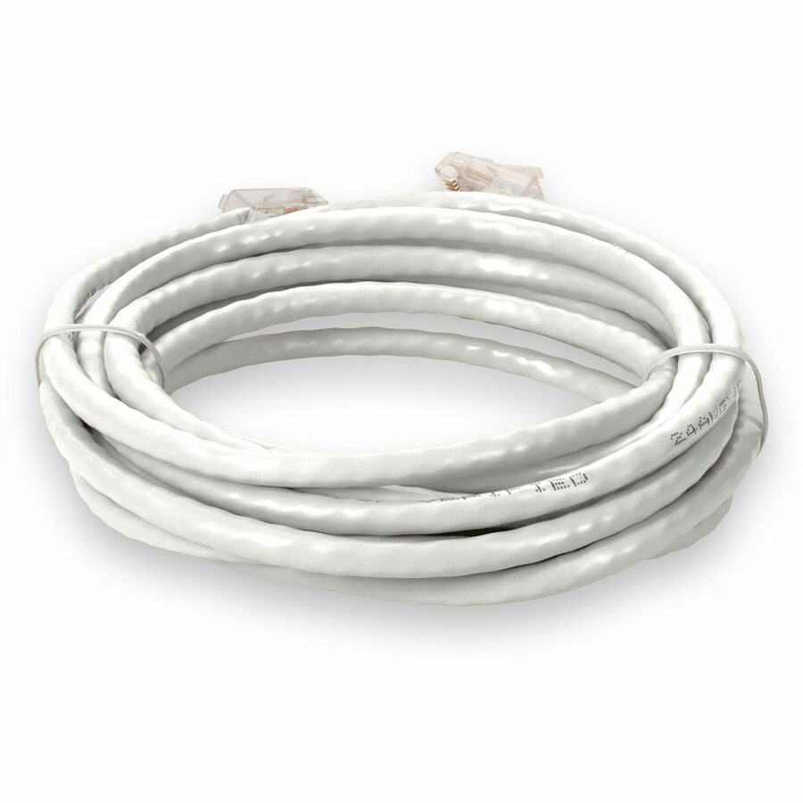 AddOn 10ft RJ-45 (Male) to RJ-45 (Male) White Cat6 UTP PVC Copper Patch Cable