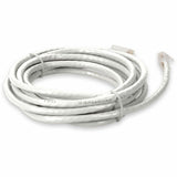 AddOn 10ft RJ-45 (Male) to RJ-45 (Male) White Cat6 UTP PVC Copper Patch Cable