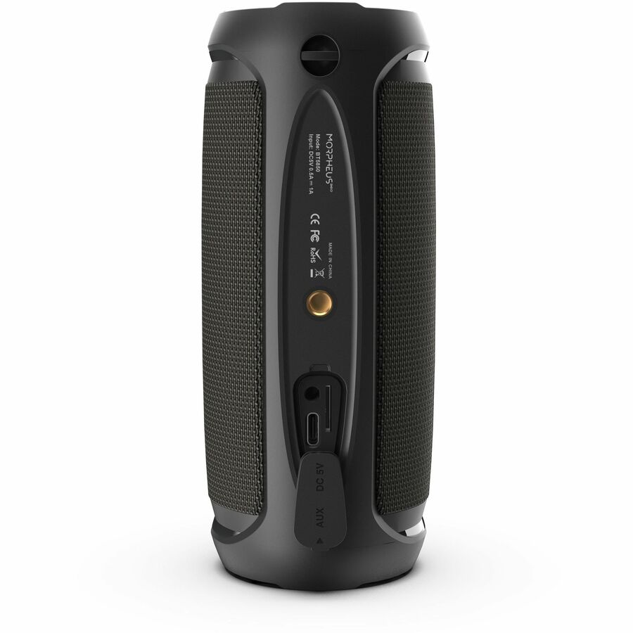 Morpheus 360 Sound Stage Bluetooth Portable Speaker - 12 Watts Loud - IPX6 Waterproof - TWS - Dual Pairing - Crystal Clear Sound - 40mm Drivers - Dual Subwoofers - Mini Size - BT5850BLK