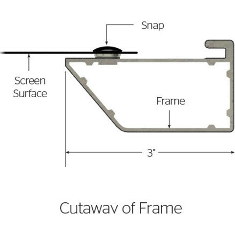 Da-Lite Cinema Contour 110" Fixed Frame Projection Screen