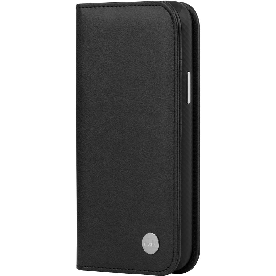 Moshi Overture Carrying Case (Wallet) Apple iPhone 12, iPhone 12 Pro Smartphone - Jet Black