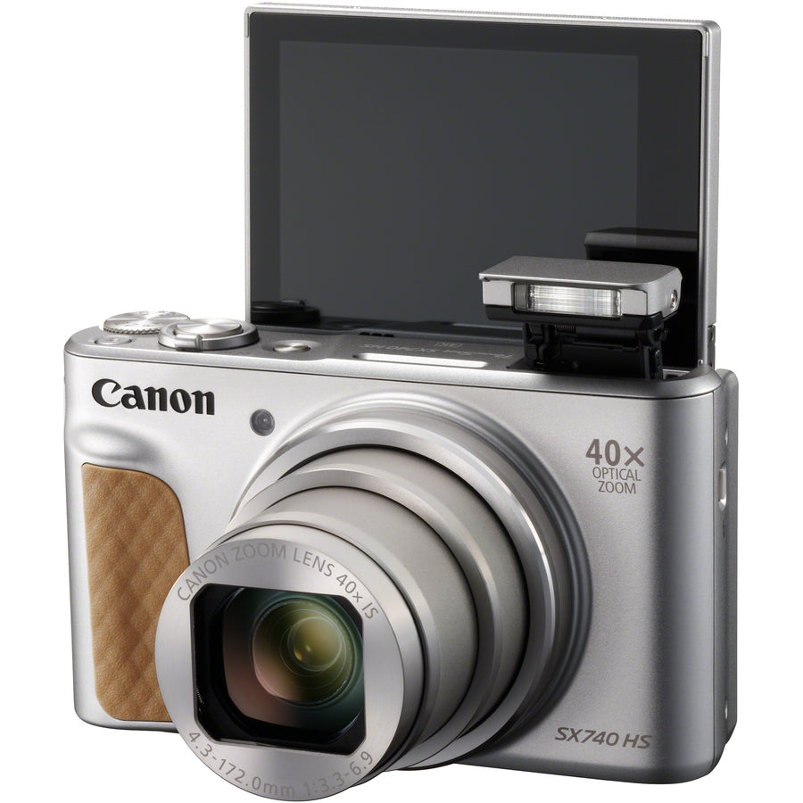 Canon PowerShot SX740 HS 20.3 Megapixel Compact Camera - Silver