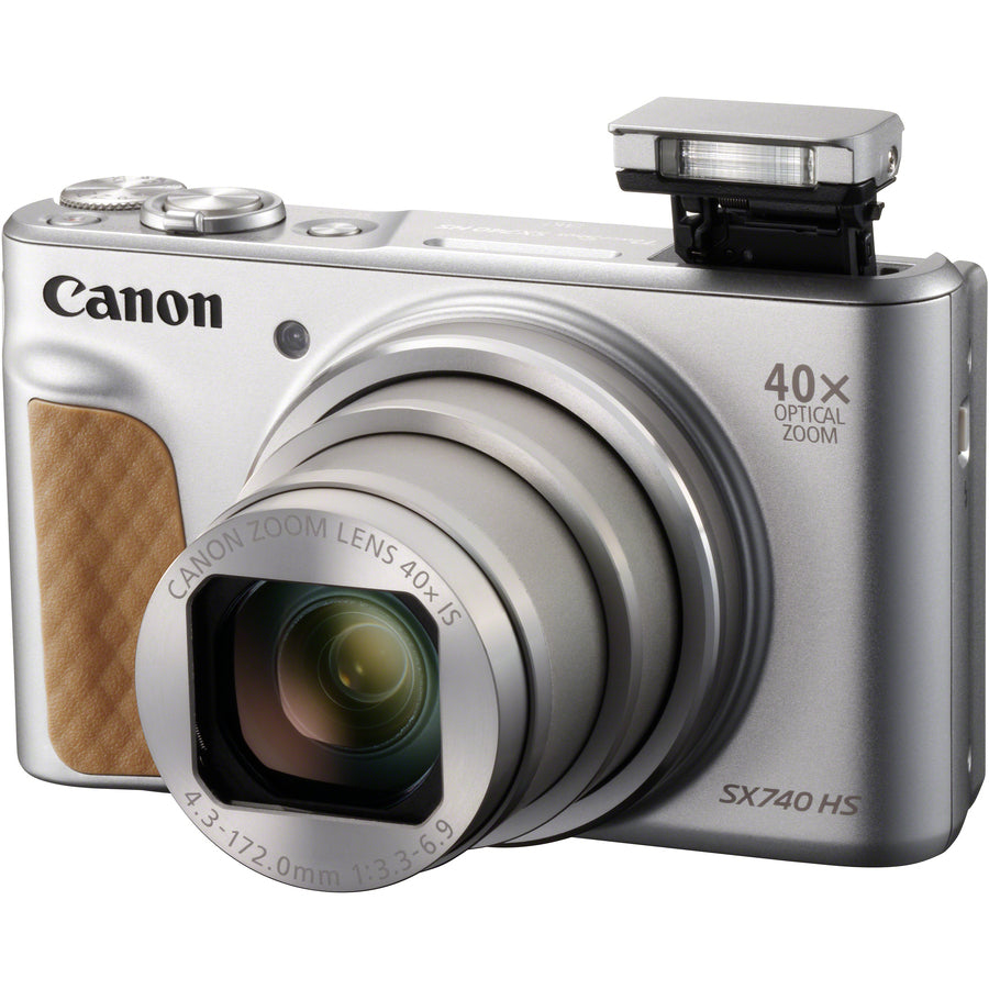 Canon PowerShot SX740 HS 20.3 Megapixel Compact Camera - Silver