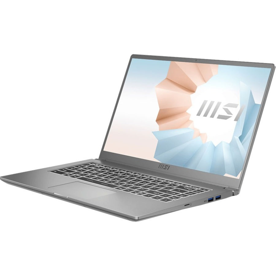 MSI Modern 15 A11SB-059 15.6" Rugged Notebook - Full HD - 1920 x 1080 - Intel Core i7 10th Gen i7-1165G7 1.20 GHz - 32 GB Total RAM - 1 TB SSD - Carbon Gray