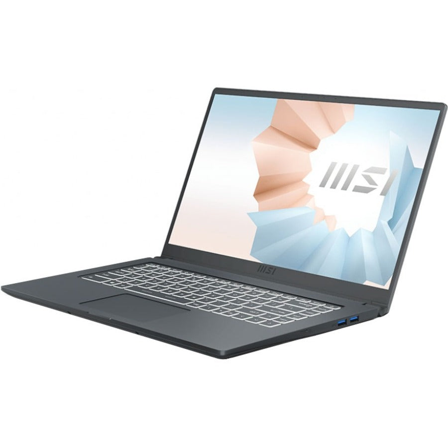 MSI Modern 15 A11SB-059 15.6" Rugged Notebook - Full HD - 1920 x 1080 - Intel Core i7 10th Gen i7-1165G7 1.20 GHz - 32 GB Total RAM - 1 TB SSD - Carbon Gray