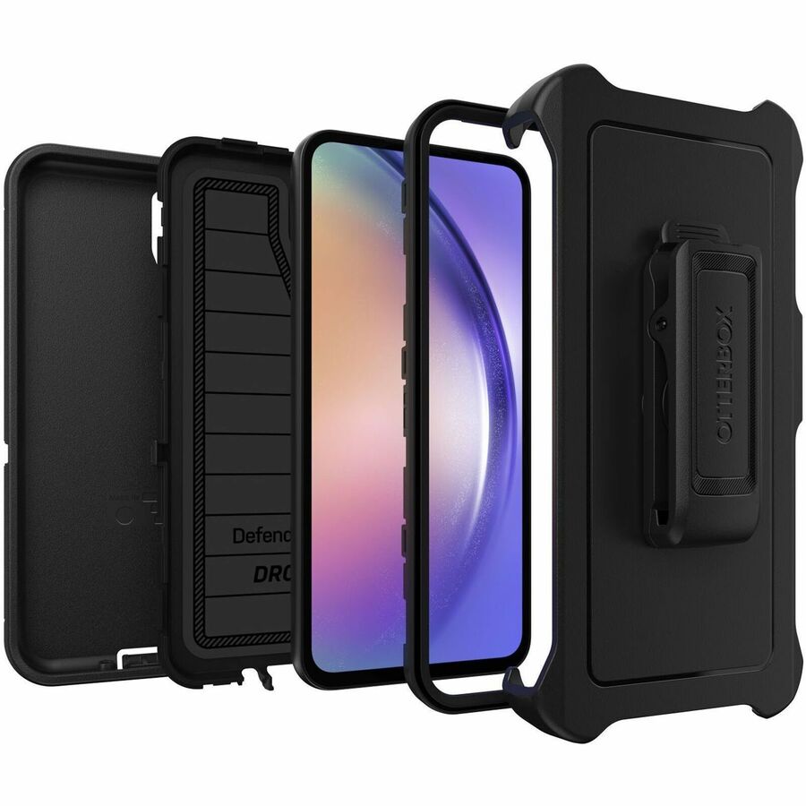 OtterBox Defender Series Pro Rugged Carrying Case (Holster) Samsung Galaxy A54 5G Smartphone - Black