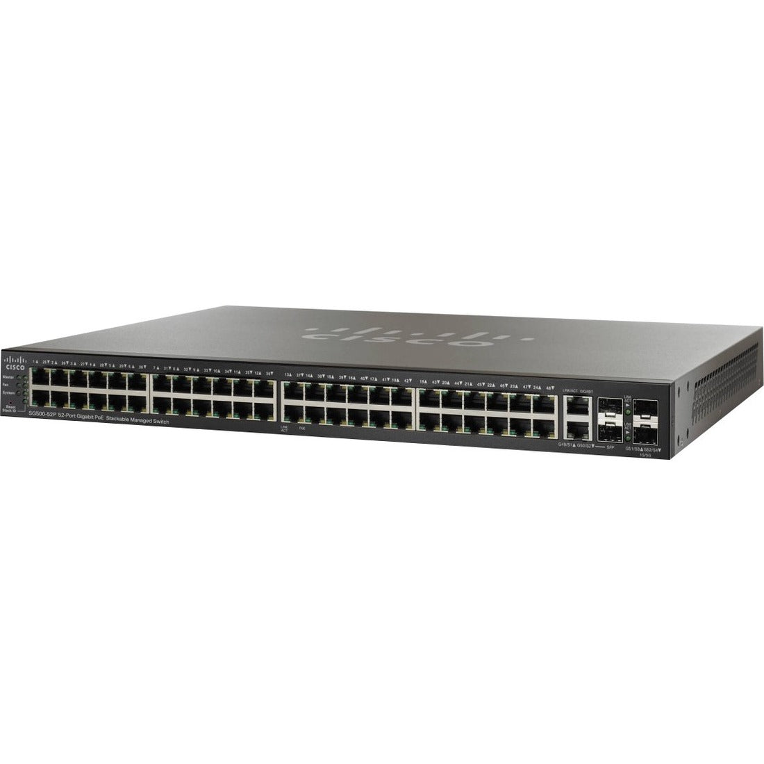 Cisco SG500-52P 52-port Gigabit POE Stackable Managed Switch