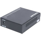 Intellinet Gigabit Ethernet WDM Bi-Directional Single Mode Media Converter, 10/100/1000Base-Tx to 1000Base-Lx (SC) Single-Mode, 20km, WDM (Rx1550/Tx1310) (With 2 Pin Euro Power Adapter)