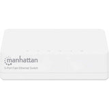 Manhattan 5-Port Fast Ethernet Switch, Plastic, Three Year Warranty, Box