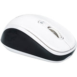 Manhattan Dual-Mode Mouse, Bluetooth 4.0 and 2.4 GHz Wireless, 800/1200/1600 dpi, Three Buttons With Scroll Wheel, Black & White, Three Year Warranty, Box