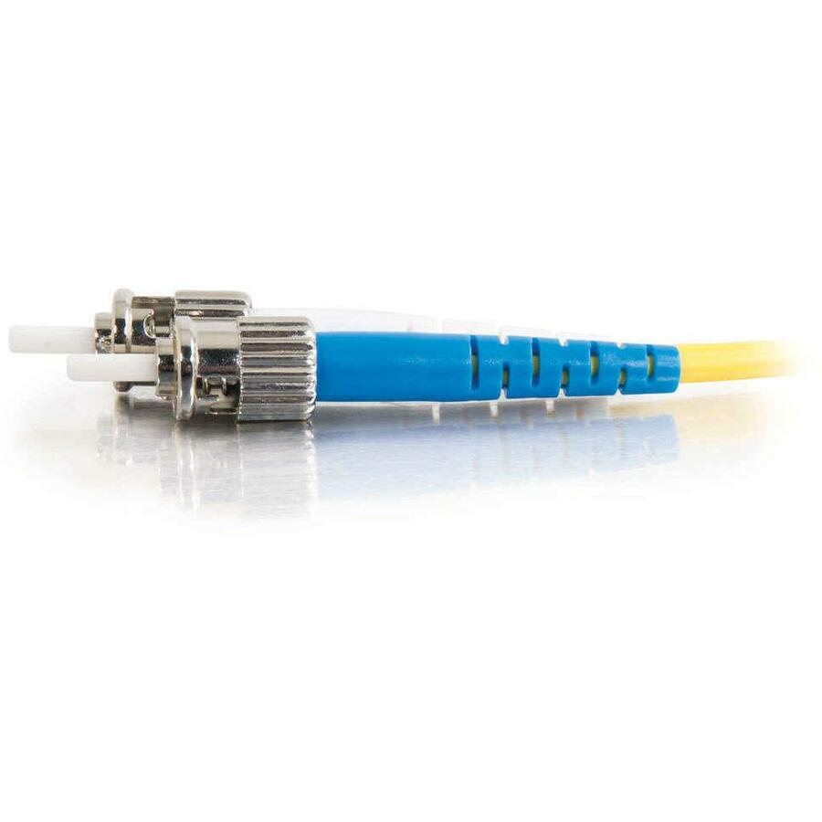 C2G-3m ST-ST 9/125 OS1 Duplex Singlemode PVC Fiber Optic Cable (LSZH) - Yellow