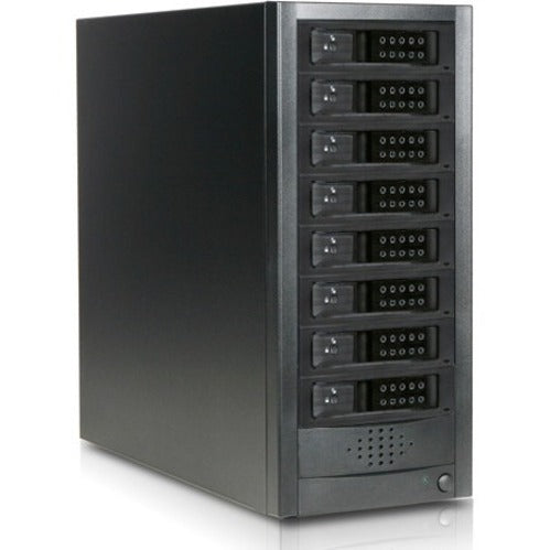 RAIDage JAGE9BT8HDBK-DE Drive Enclosure 12Gb/s SAS, SATA/600 - Mini-SAS HD Host Interface Tower - Black