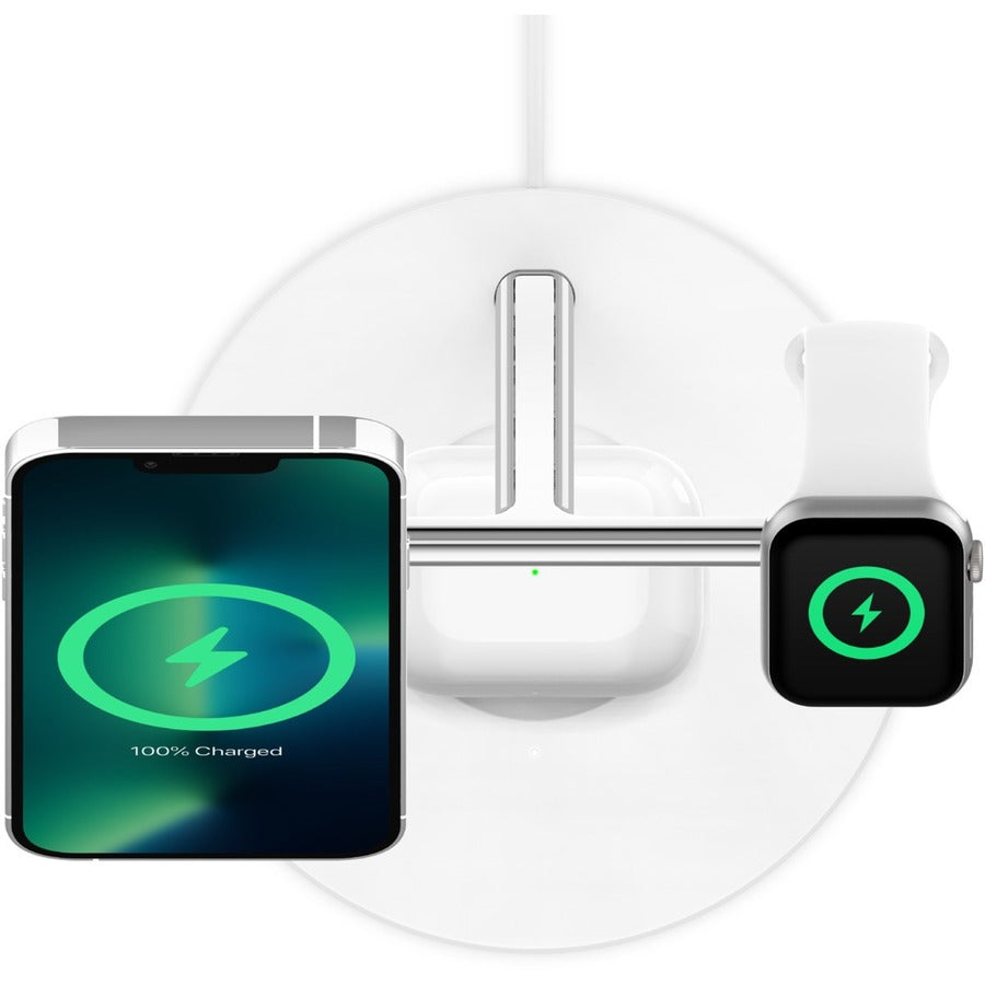 Belkin BoostCharge Pro 3-in-1 Wireless Charger with Official MagSafe Charging 15W