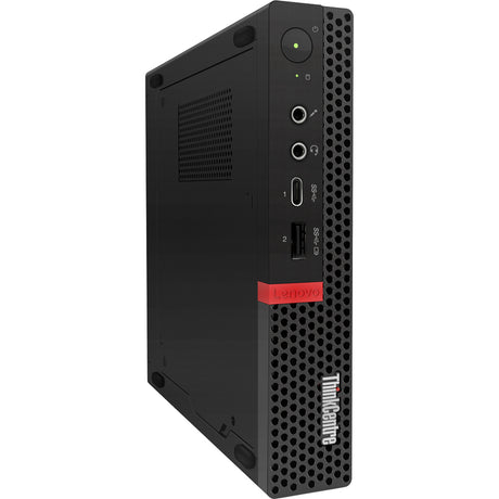 Lenovo ThinkCentre M720q 10T7001JUS Desktop Computer - Intel Core i7 8th Gen i7-8700T 2.40 GHz - 8 GB RAM DDR4 SDRAM - 1 TB SSD - Tiny - Raven Black