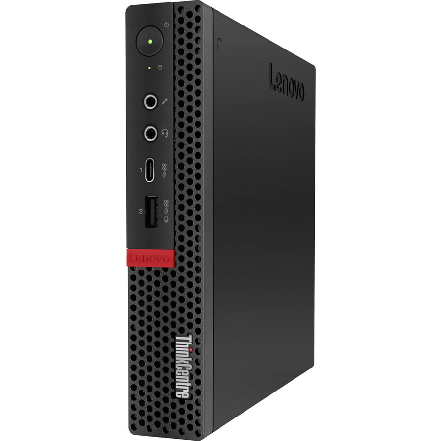 Lenovo ThinkCentre M720q 10T7001JUS Desktop Computer - Intel Core i7 8th Gen i7-8700T 2.40 GHz - 8 GB RAM DDR4 SDRAM - 1 TB SSD - Tiny - Raven Black