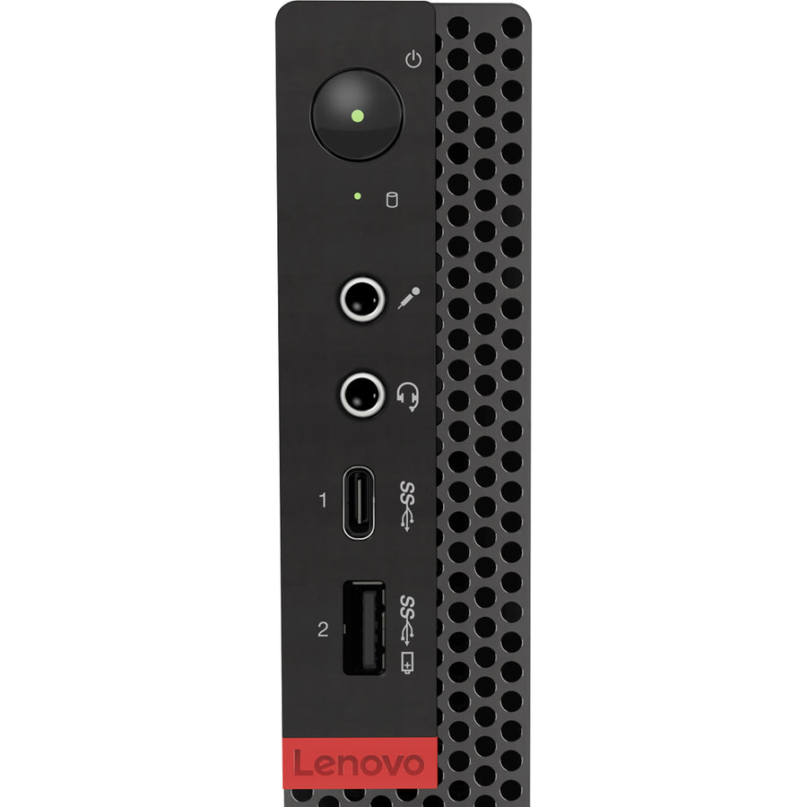 Lenovo ThinkCentre M720q 10T7001JUS Desktop Computer - Intel Core i7 8th Gen i7-8700T 2.40 GHz - 8 GB RAM DDR4 SDRAM - 1 TB SSD - Tiny - Raven Black