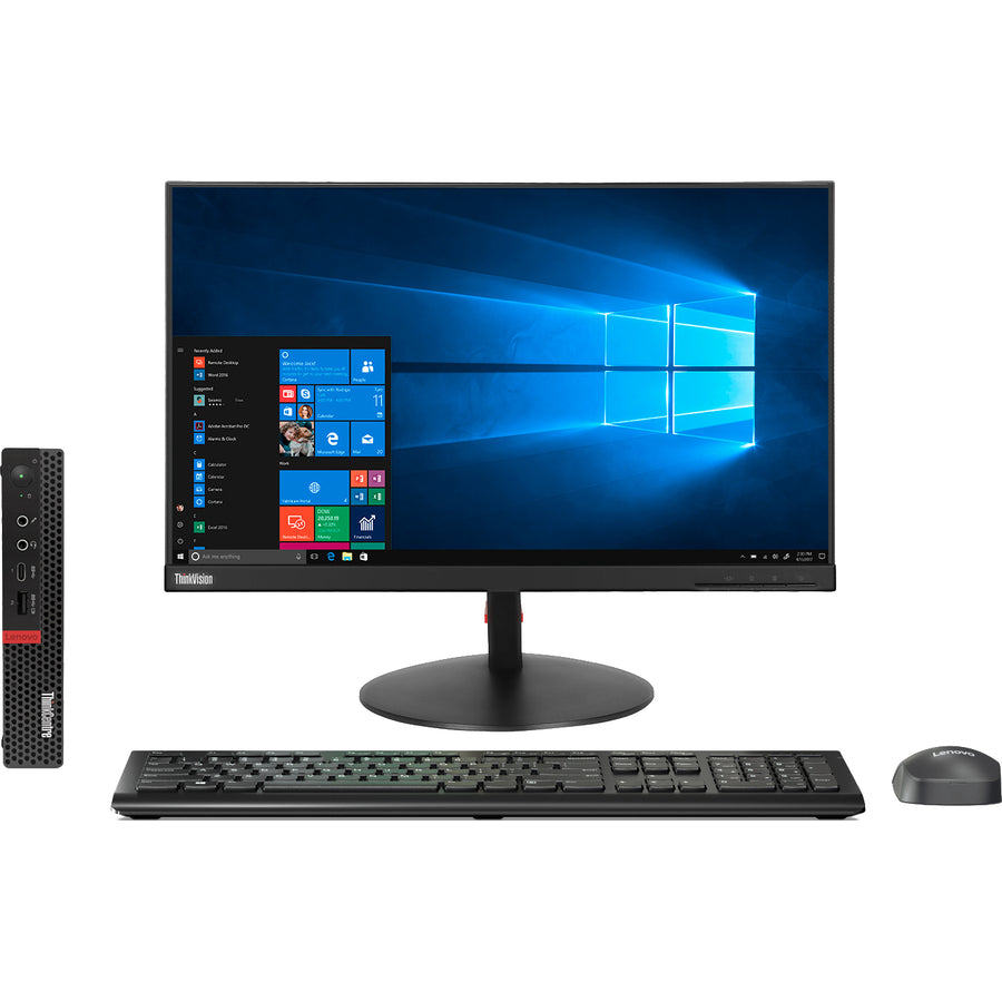 Lenovo ThinkCentre M720q 10T7001JUS Desktop Computer - Intel Core i7 8th Gen i7-8700T 2.40 GHz - 8 GB RAM DDR4 SDRAM - 1 TB SSD - Tiny - Raven Black