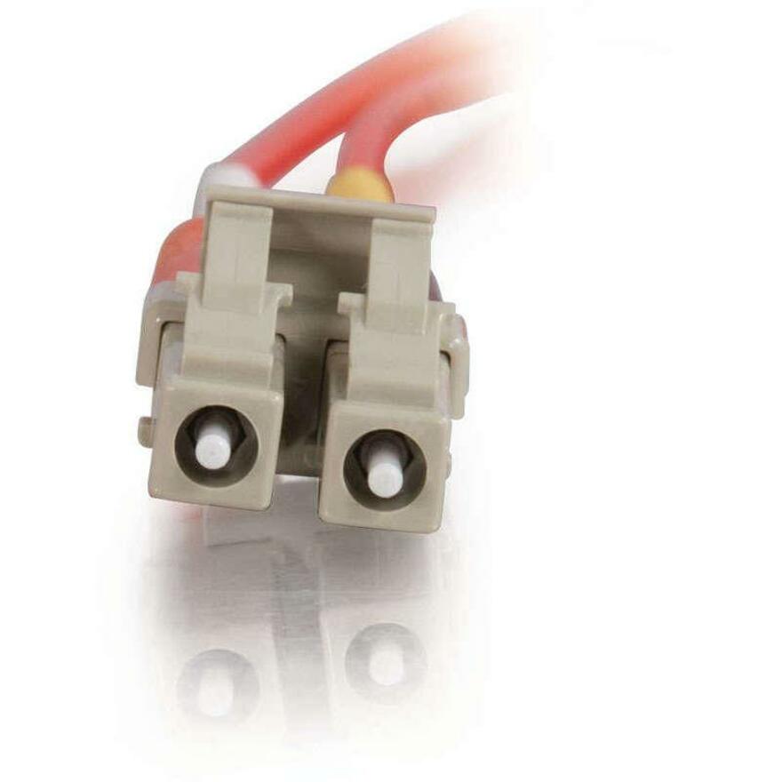 C2G-3m LC-LC 50/125 OM2 Duplex Multimode Fiber Optic Cable (Plenum-Rated) - Red