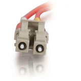 C2G-3m LC-LC 50/125 OM2 Duplex Multimode Fiber Optic Cable (Plenum-Rated) - Red
