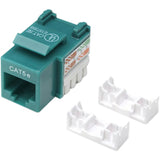 Intellinet Network Solutions Cat5e Keystone Jack, UTP, Punch-Down, Green