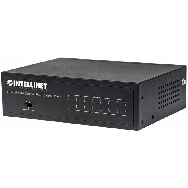 Manhattan 8-Port Gigabit Ethernet PoE+ Switch