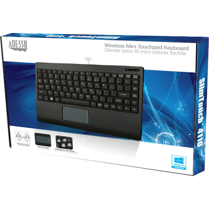 Adesso Wireless Mini Touchpad Keyboard