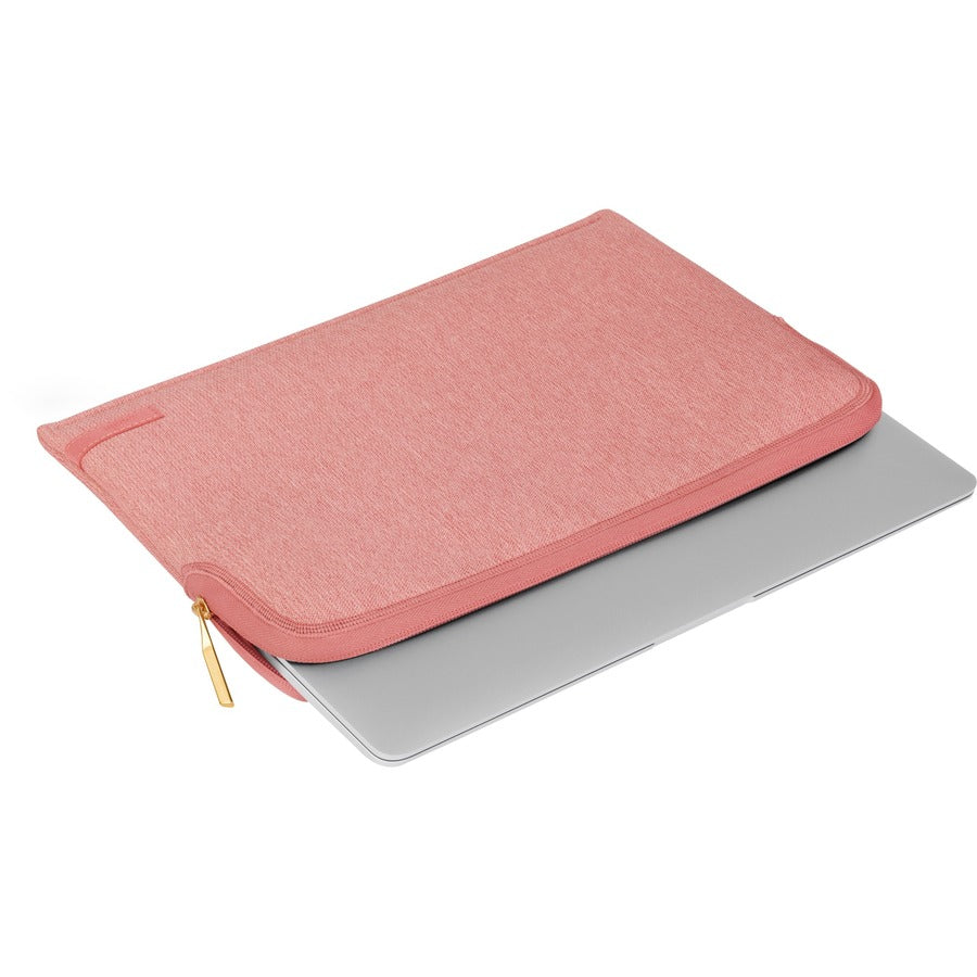 Moshi Pluma Laptop Sleeve for MacBook 13 - Carnation Pink Ultra-thin Neoprene Fabric with Water-resistant Outer