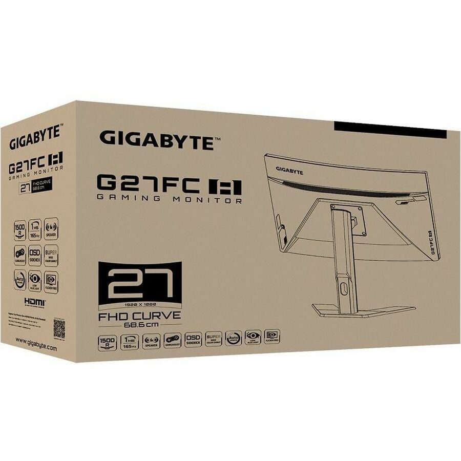 Gigabyte G27FC A 27" Class Full HD Curved Screen Gaming LED Monitor