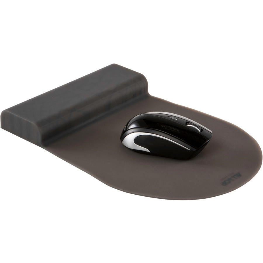 Allsop ErgoFlex Silicone Mouse Pad with Wrist Rest - Black - (31879)