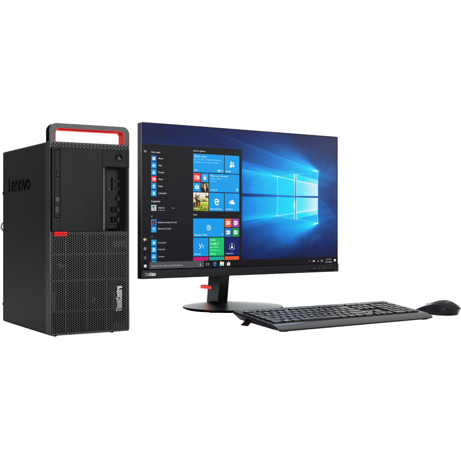 Lenovo ThinkCentre M920t 10SF0007US Desktop Computer - Intel Core i7 8th Gen i7-8700 3.20 GHz - 8 GB RAM DDR4 SDRAM - 1 TB SSD - Tower - Raven Black