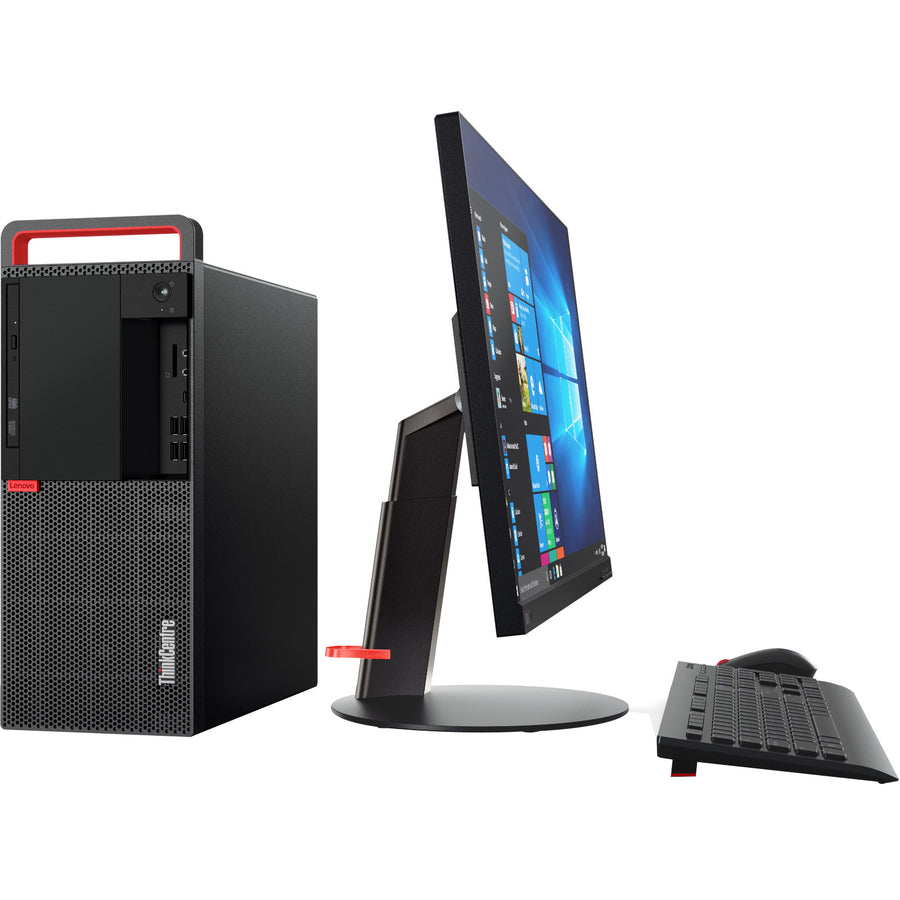 Lenovo ThinkCentre M920t 10SF0007US Desktop Computer - Intel Core i7 8th Gen i7-8700 3.20 GHz - 8 GB RAM DDR4 SDRAM - 1 TB SSD - Tower - Raven Black