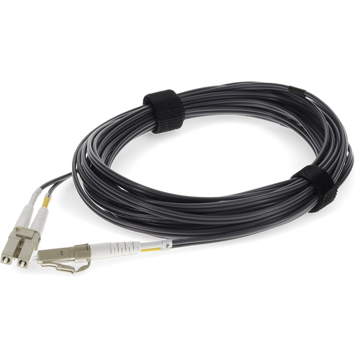 AddOn 2m LC (Male) to LC (Male) Gray OM3 Duplex OFNR (Riser-Rated) Fiber Patch Cable