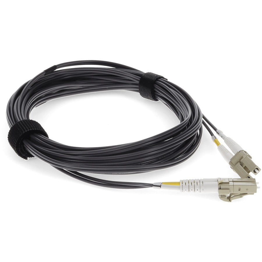 AddOn 2m LC (Male) to LC (Male) Gray OM3 Duplex OFNR (Riser-Rated) Fiber Patch Cable