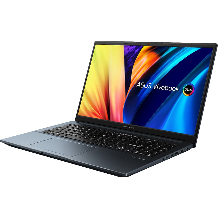 Asus VivoBook Pro 15 M6500 M6500QH-DB51 15.6" Notebook - Full HD - 1920 x 1080 - AMD Ryzen 5 5600H Hexa-core (6 Core) - 8 GB Total RAM - 8 GB On-board Memory - 512 GB SSD - Quiet Blue