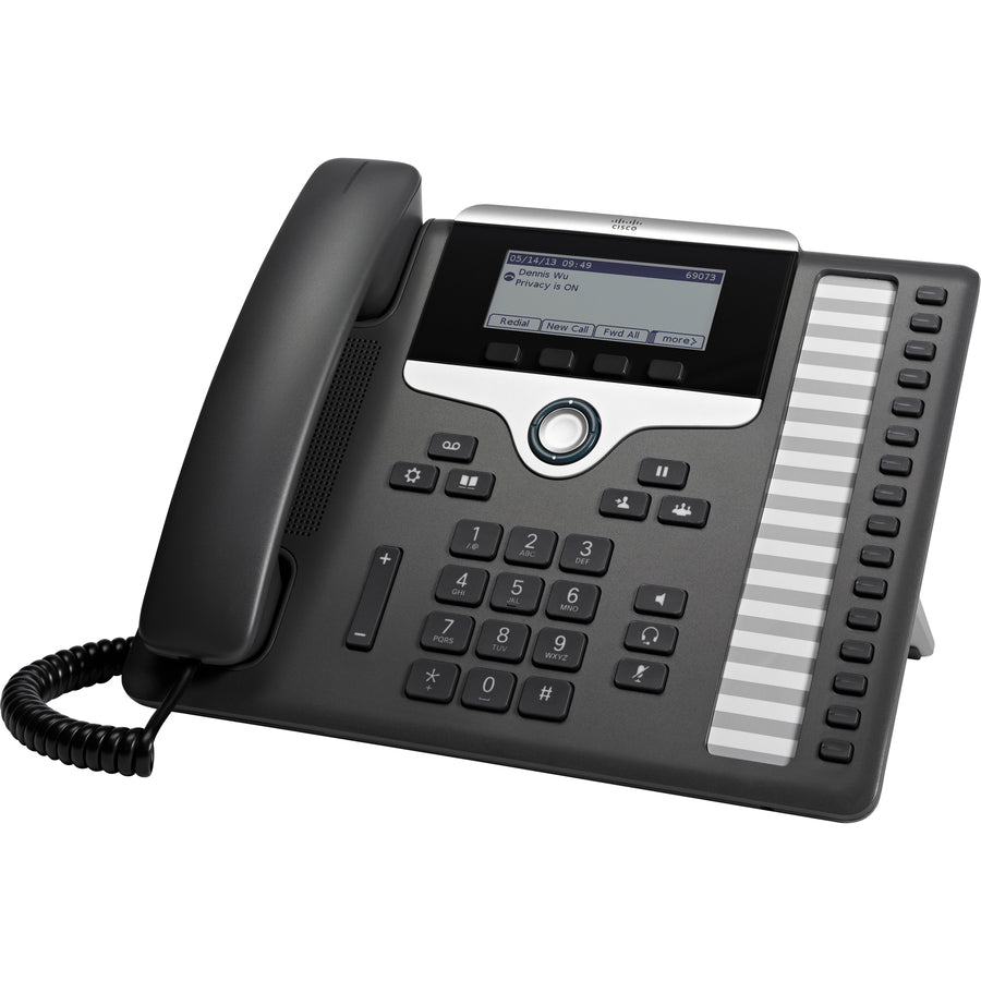 Cisco 7861 IP Phone - Corded - Wall Mountable, Desktop - Charcoal