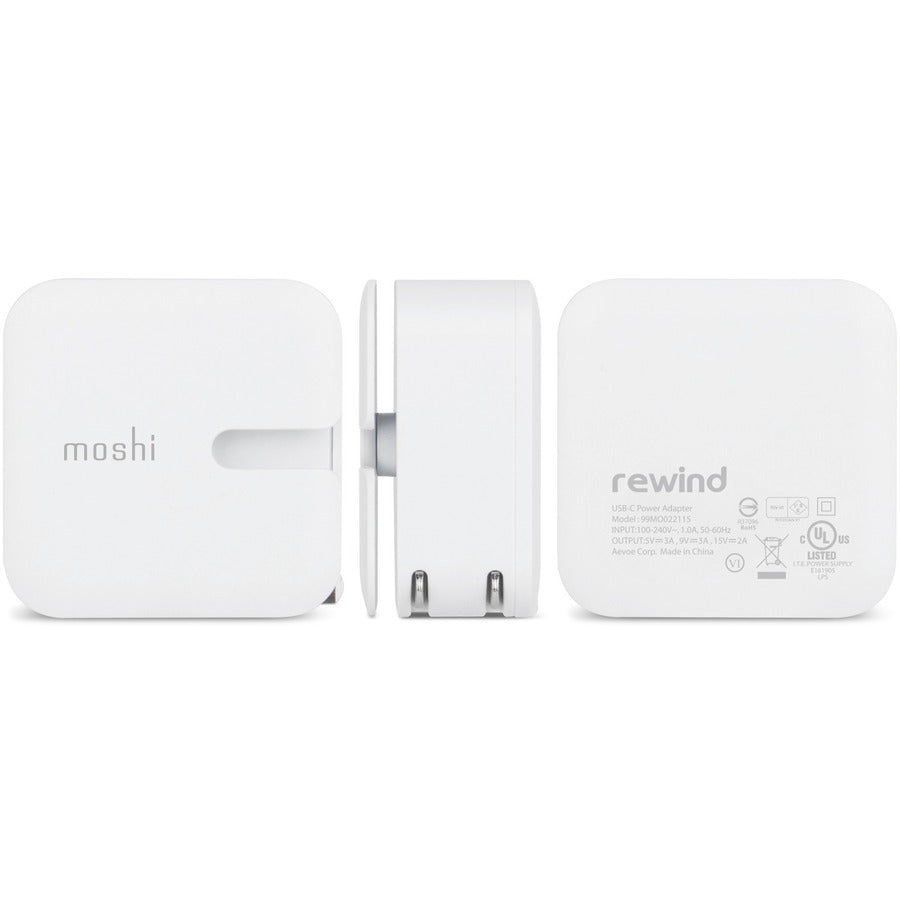 Moshi Rewind C USB-C Wall Charger - White