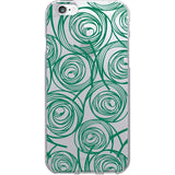 OTM iPhone 6 Clear Case New Age Collection, Swirls, Jade