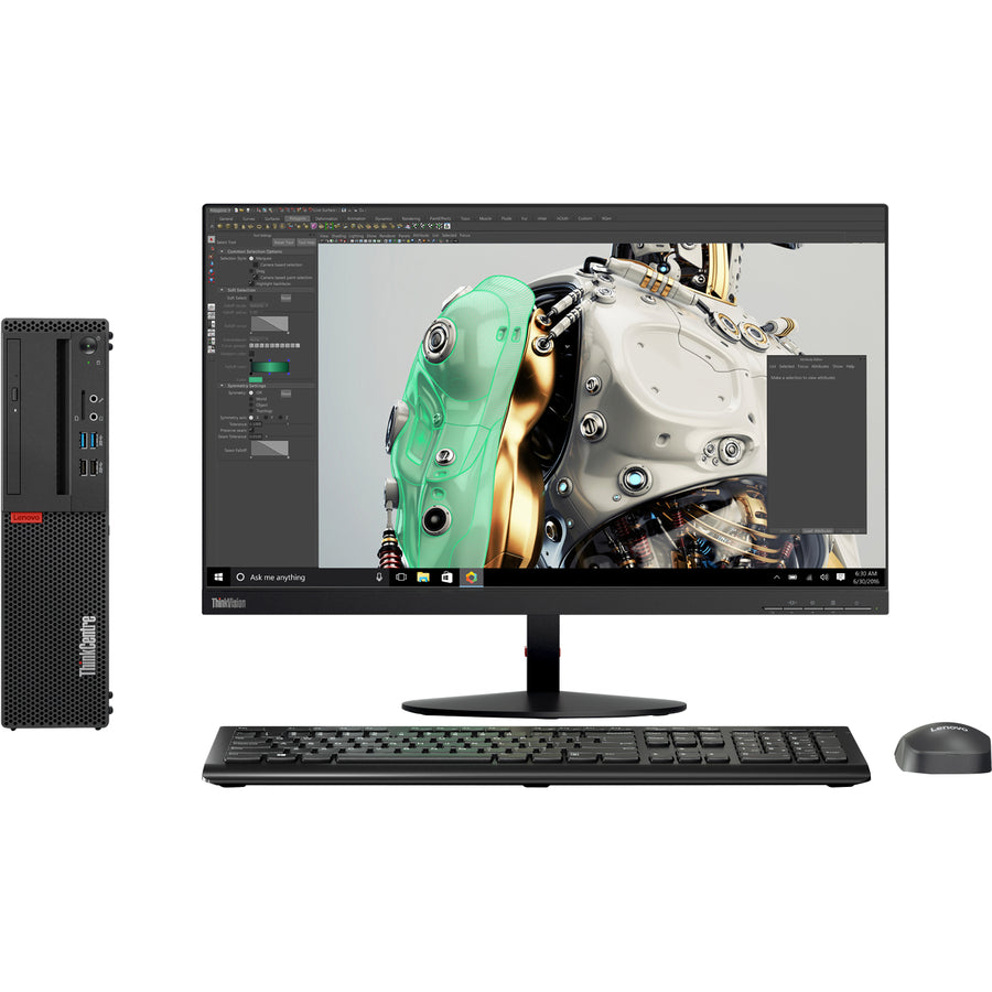 Lenovo ThinkCentre M725s 10VT0003US Desktop Computer - AMD Ryzen 3 2200G 3.50 GHz - 8 GB RAM DDR4 SDRAM - 256 GB SSD - Small Form Factor