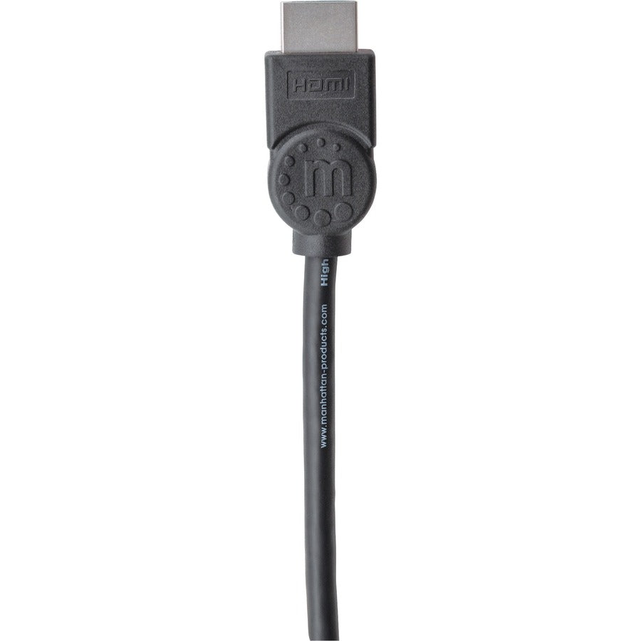 Manhattan HDMI Male to Male High Speed Shielded Cable with Ethernet, 16.5', Black