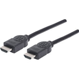 Manhattan HDMI Male to Male High Speed Shielded Cable with Ethernet, 16.5', Black